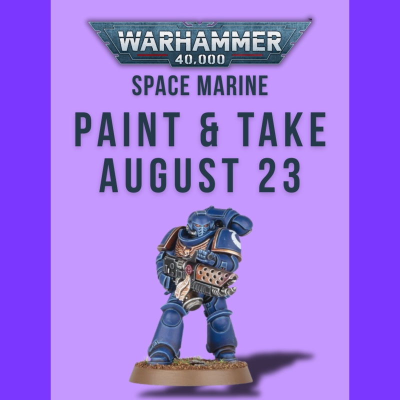 WARHAMMER SPACE MARINE PAINT AND TAKE
