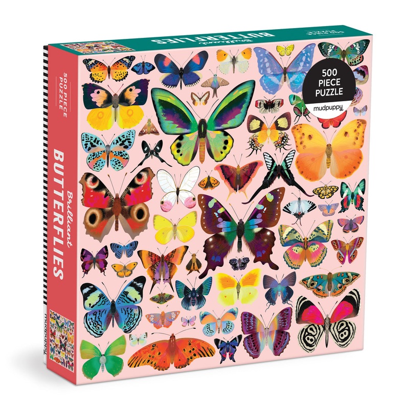 BRILLIANT BUTTERFLIES 500PC PUZZLE