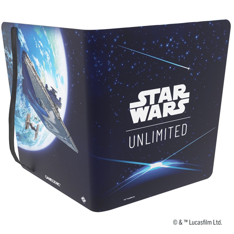 STAR WARS UNLIMITED CASUAL 18 POCKET ALBUM: CARD BACK BLUE
