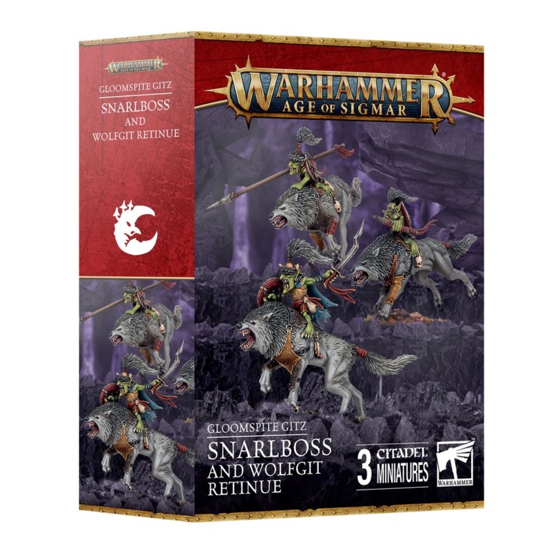 GLOOMSPITE GITZ SNARLBOSS AND WOLFGIT RETINUE