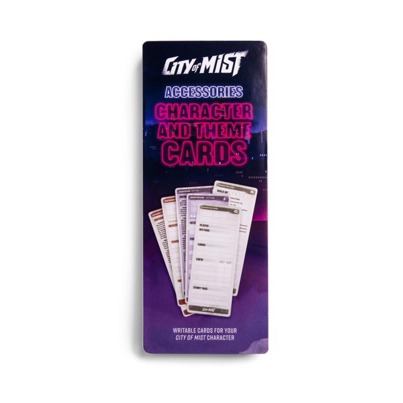 CITY OF MIST: CHARACTER & THEME CARDS