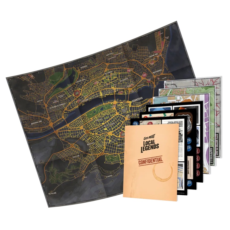 CITY OF MIST: CRIME BOARD MAP 2
