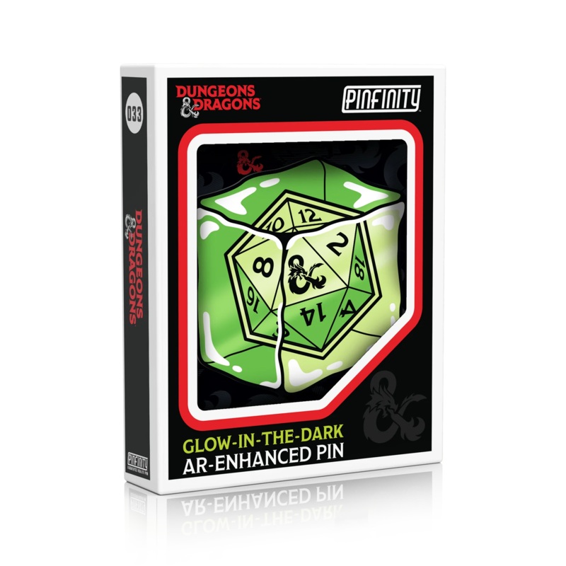 PINFINITY DUNGEONS & DRAGONS GELATINOUS CUBE (GLOW IN THE DARK) AR PIN