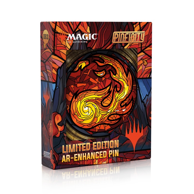 PINFINITY MAGIC: THE GATHERING STAINED GLASS MOUNTAIN PIN