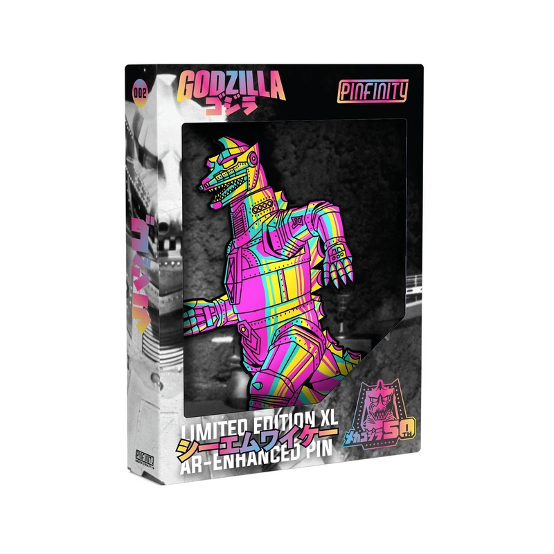 PINFINITY MECHAGODZILLA XL CMYK AR PIN (SHOWA ERA)