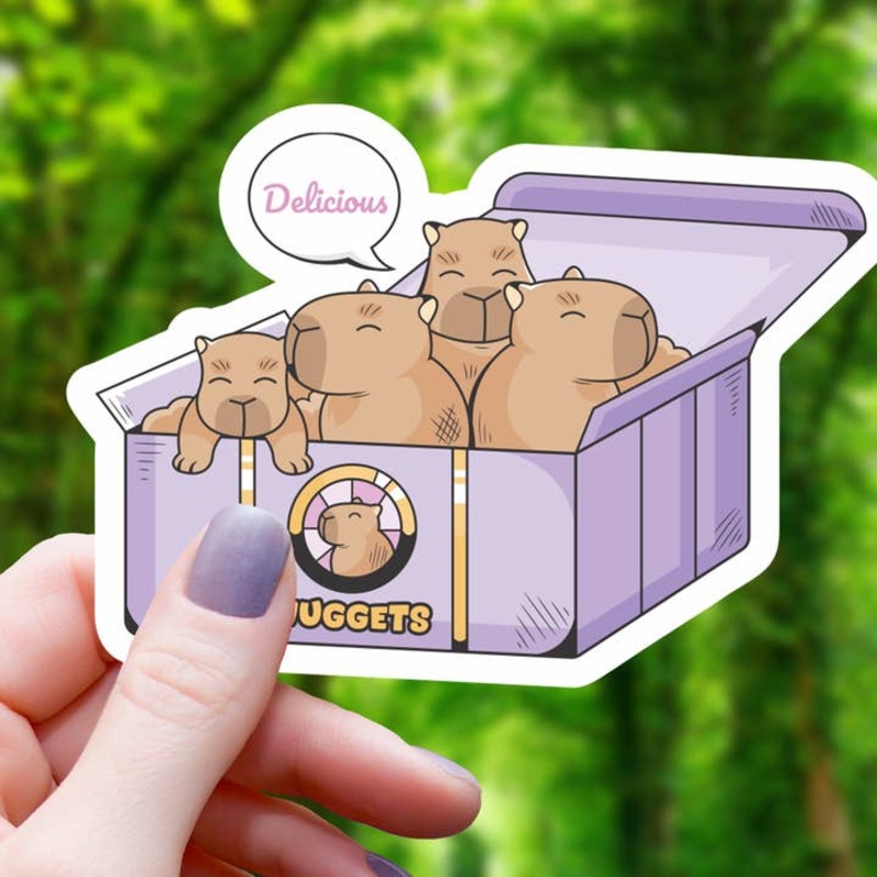 CAPYBARA NUGGETS STICKER