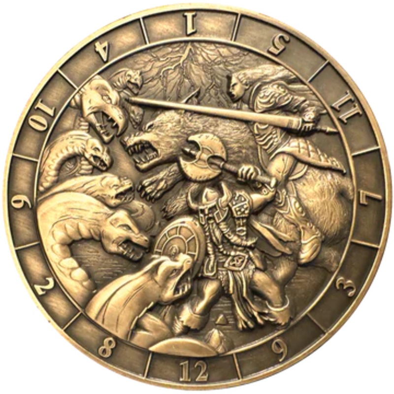 GOLIATH DICE COIN - D12 BATTLE SCENE