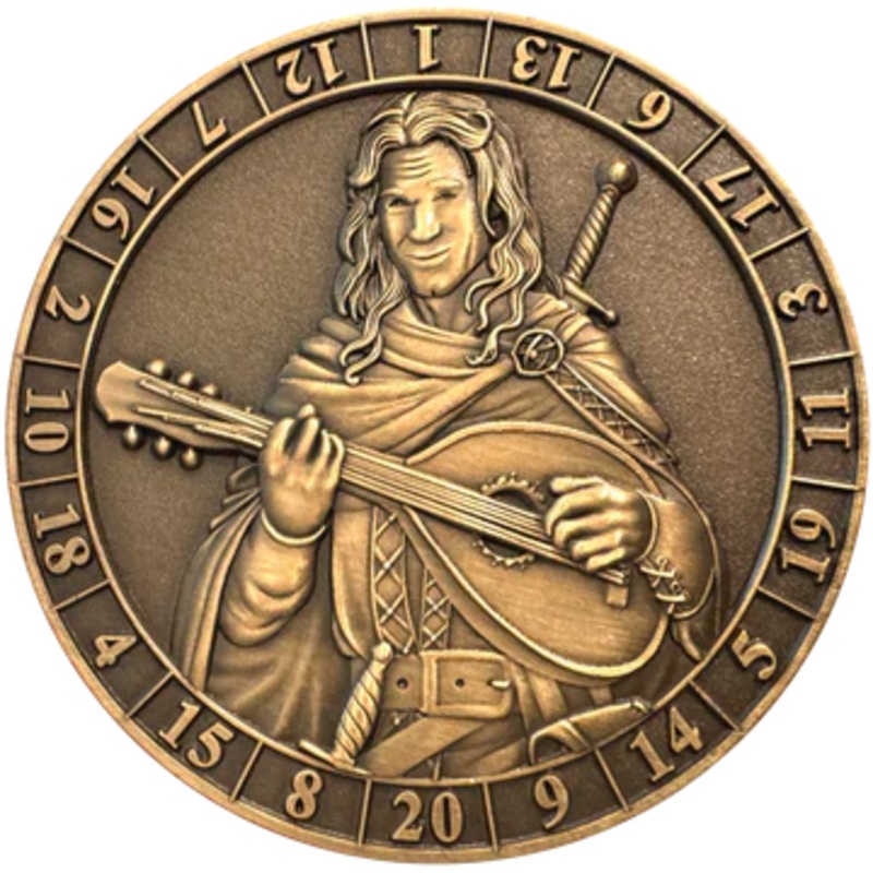 GOLIATH DICE COIN - D20 MALE BARD