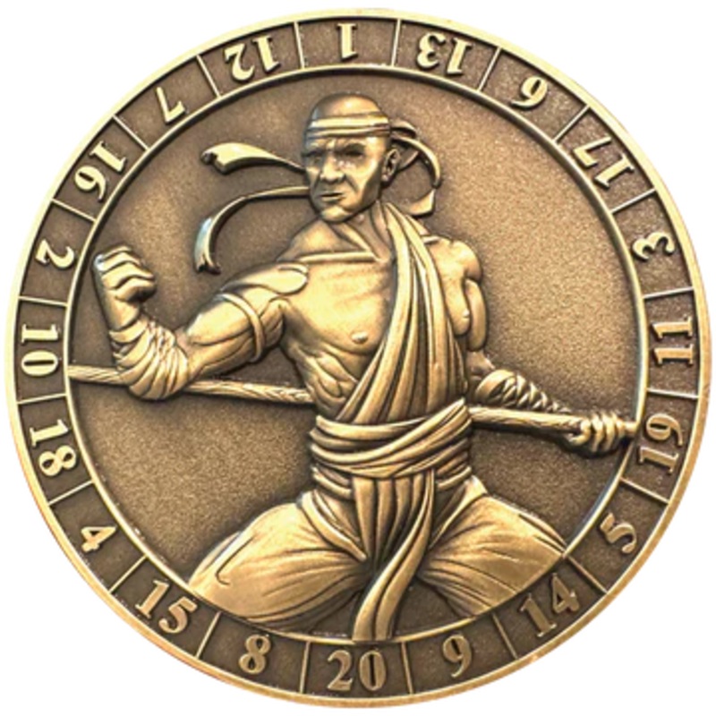 GOLIATH DICE COIN - D20 MALE HUMAN MONK