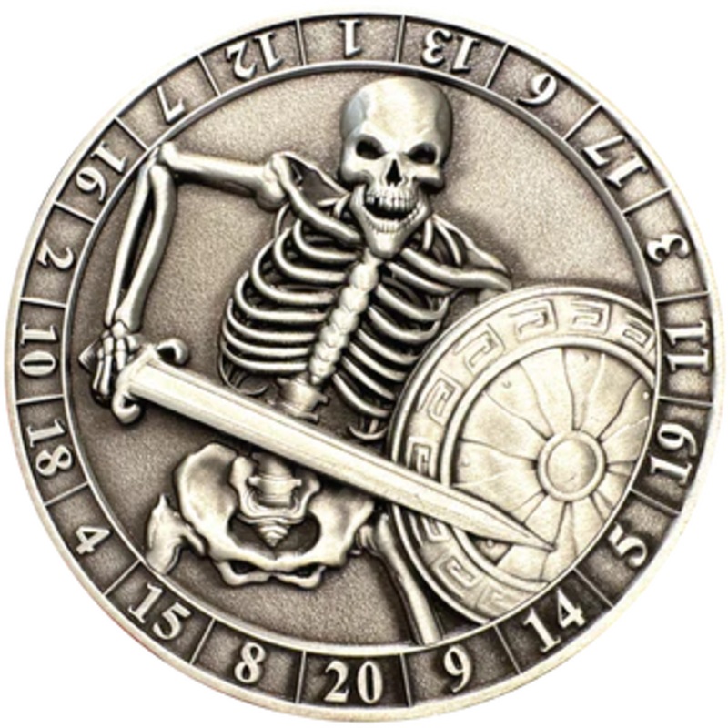 GOLIATH DICE COIN - D20 SKELETON