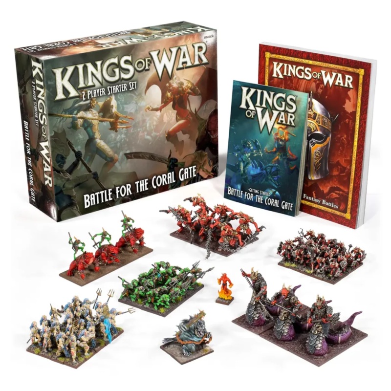KINGS OF WAR: BATTLE FOR THE CORAL GATE 2 PLAYER STARTER