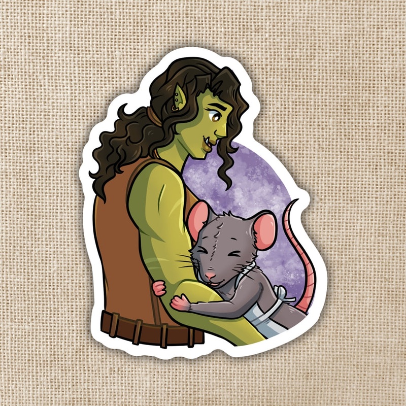 LEGENDS AND LATTES THIMBLE AND VIV STICKER