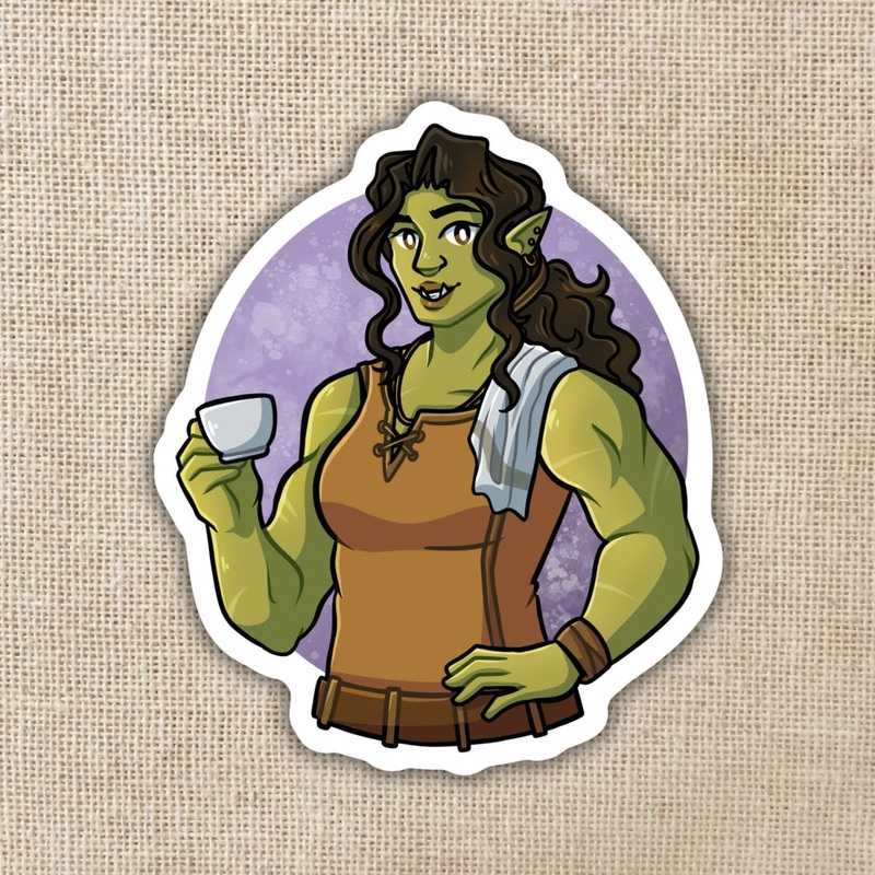LEGENDS AND LATTES VIV WITH COFFEE STICKER