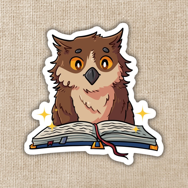 READING OWLBEAR STICKER