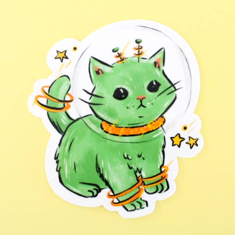 SPACE KITTEN STICKER