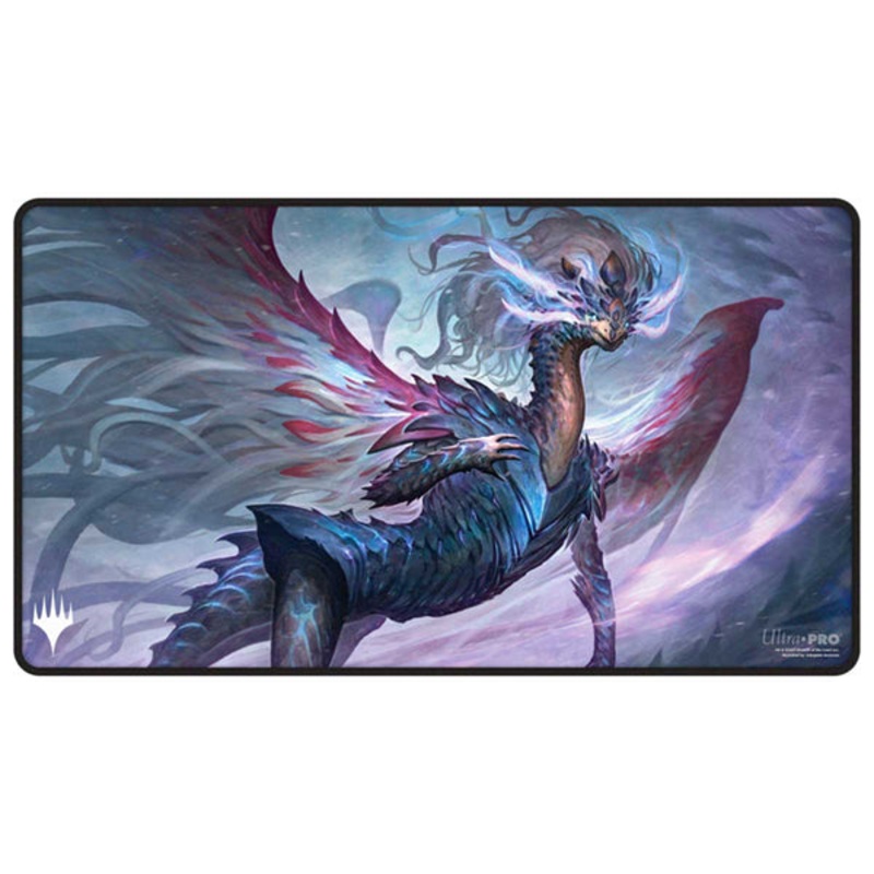 TARKIR DRAGONSTORM BLACK-STITCHED EDGE SHIKO, PARAGON OF THE WAY PLAYMAT