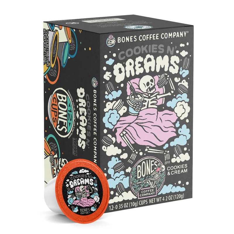 BONES COFFEE COOKIES N' DREAMS 12CT K-CUPS