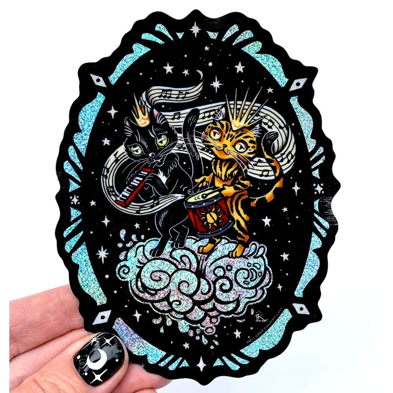 CAT BAND STICKER