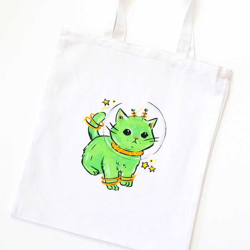 SPACE CAT TOTE BAG