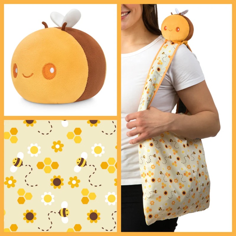 YELLOW BEE PLUSHIE TOTE BAG