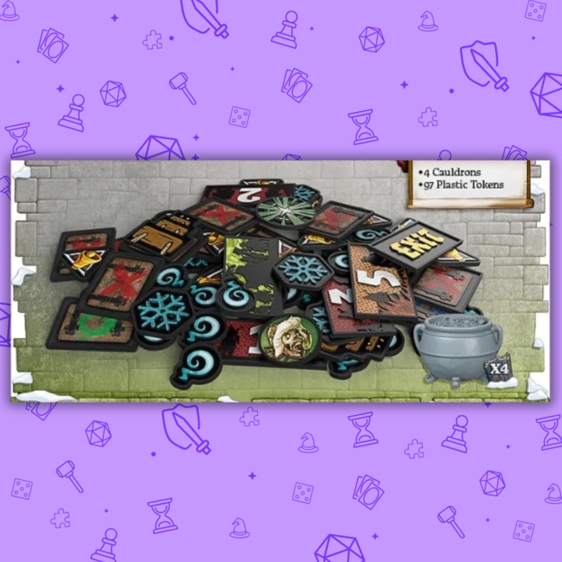 ZOMBICIDE WHITE DEATH PLASTIC TOKENS (KICKSTARTER EXCLUSIVE)