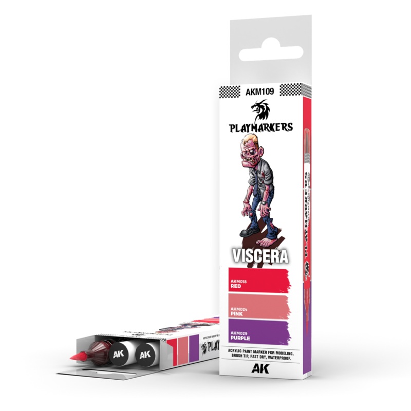 PLAYMARKERS: VISCERA ACRYLIC GAMERS PAINTED SET