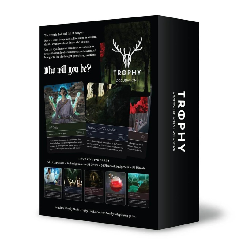 TROPHY: CHARACTER CREATION CARDS