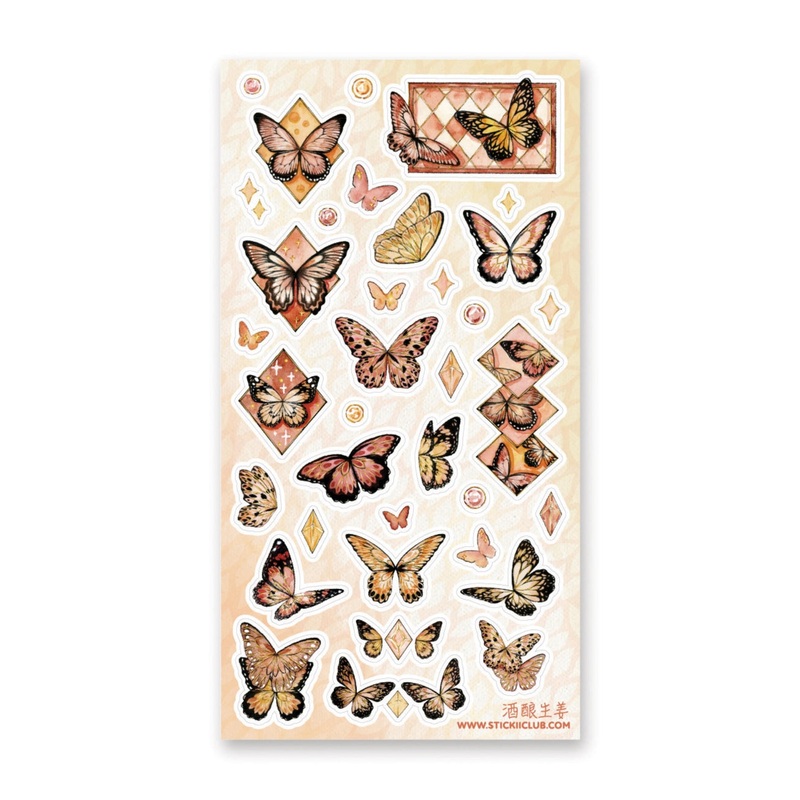 BUTTERFLY BEAUTIES STICKER SHEET
