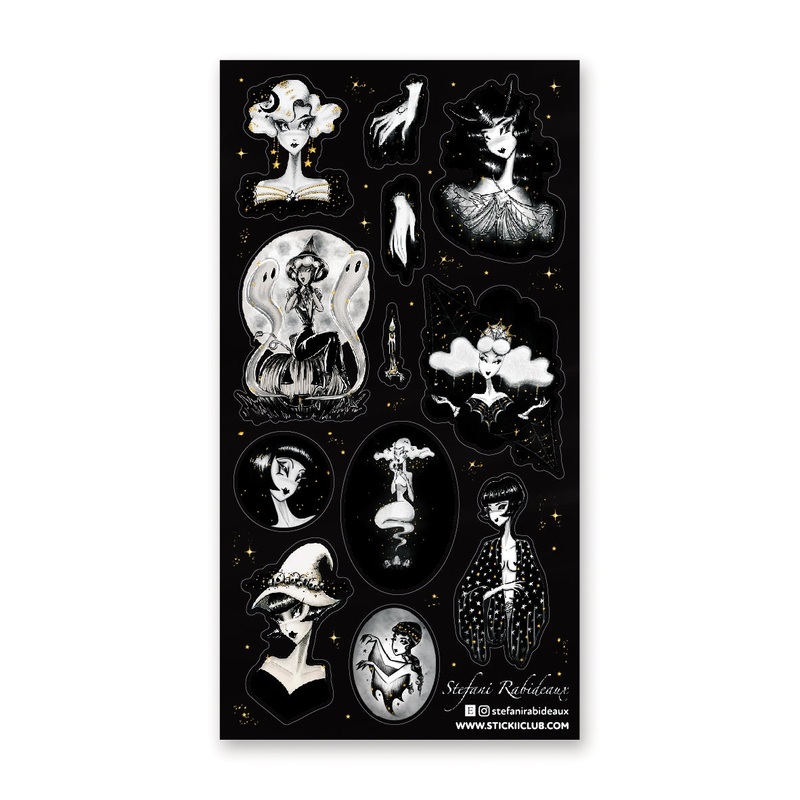 GLAM GHOULS STICKER SHEET