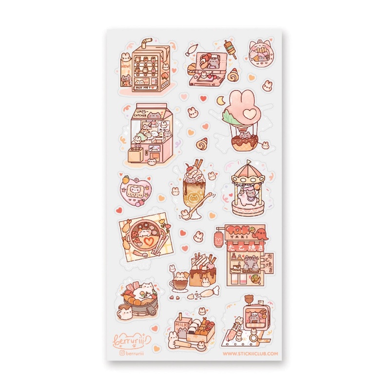 SUMMER FOOD MARKET STICKER SHEET
