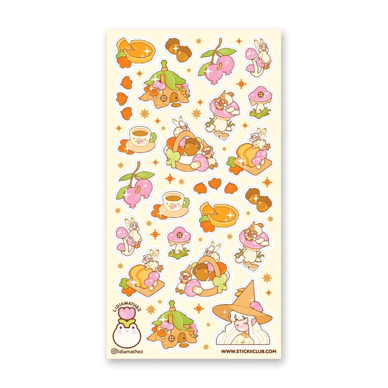 WOODSY WITCHES & FAIRIES STICKER SHEET