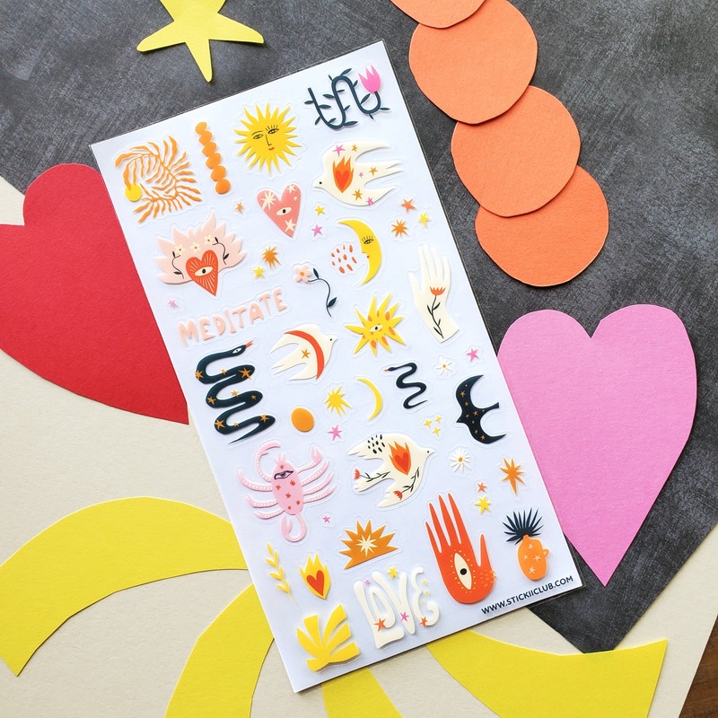 ZEN VIBES STICKER SHEET