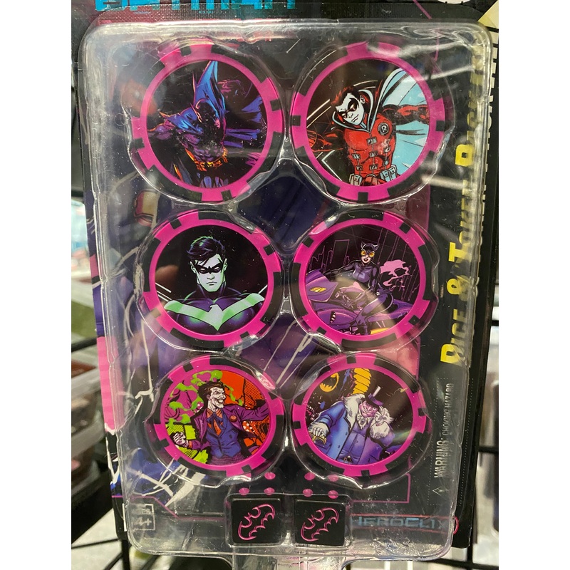BATMAN TEAM UP DICE AND TOKENS