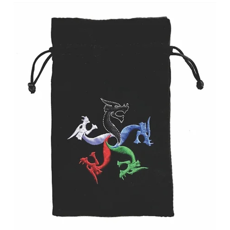 BLACK TIAMAT DICE BAG