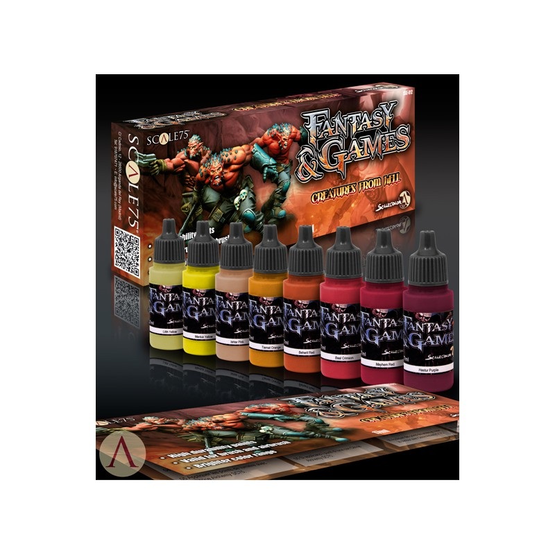 CREATURES FROM HELL PAINT SET