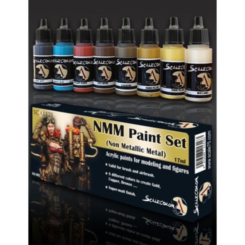 NON-METALLIC METAL PAINT SET GOLD & COPPER