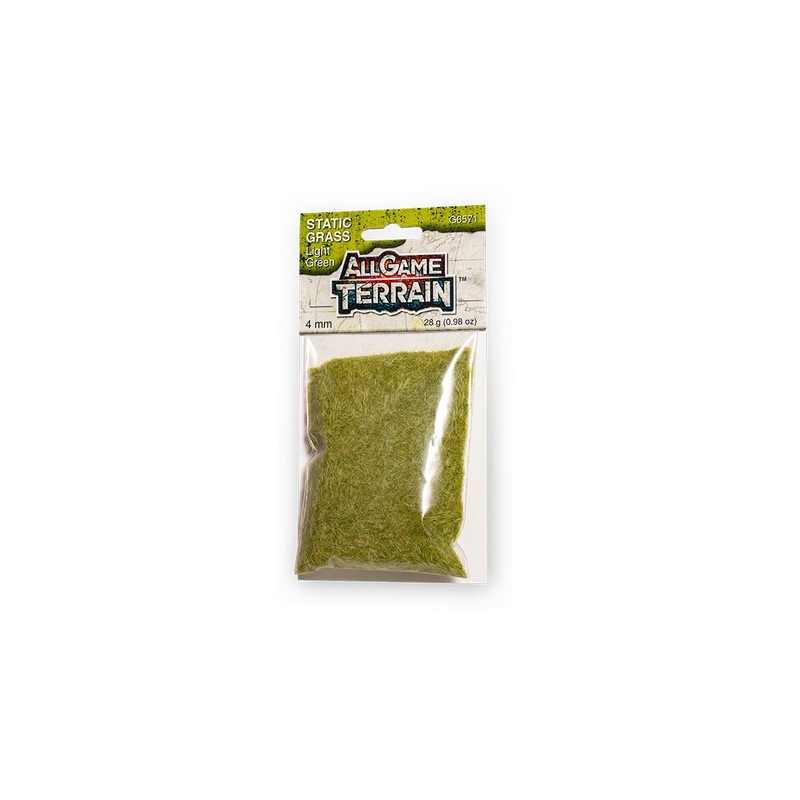 STATIC GRASS LIGHT GREEN 4MM
