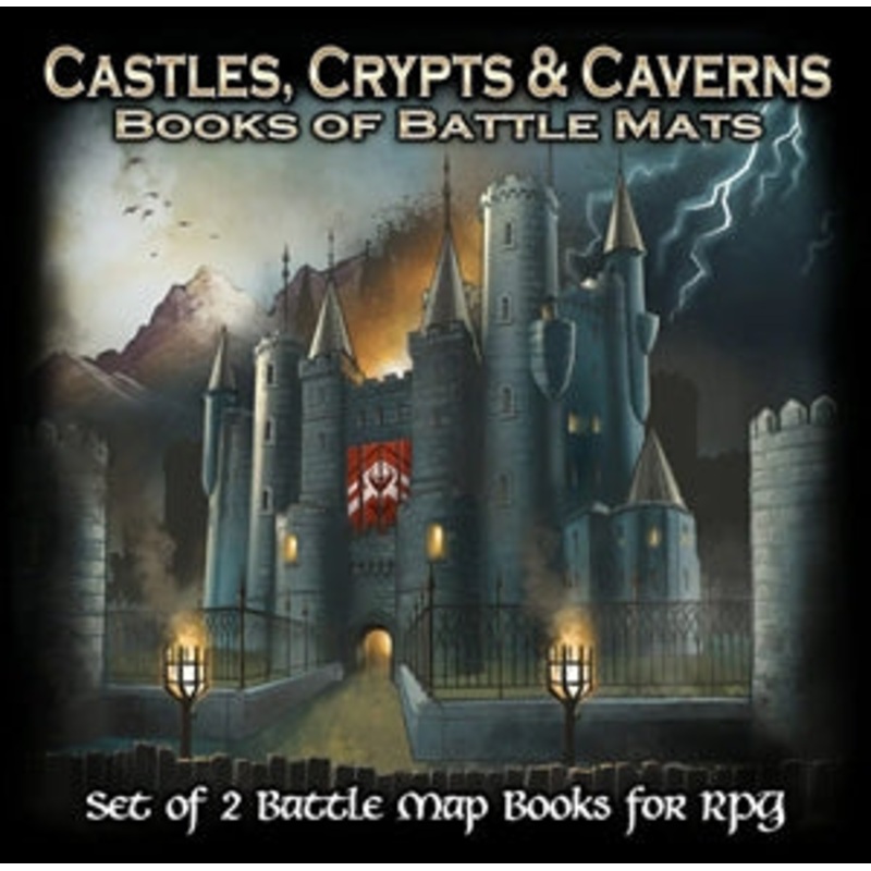 BIG BOOK OF BATTLE MATS: CASTLES CRYPTS & CAVERNS