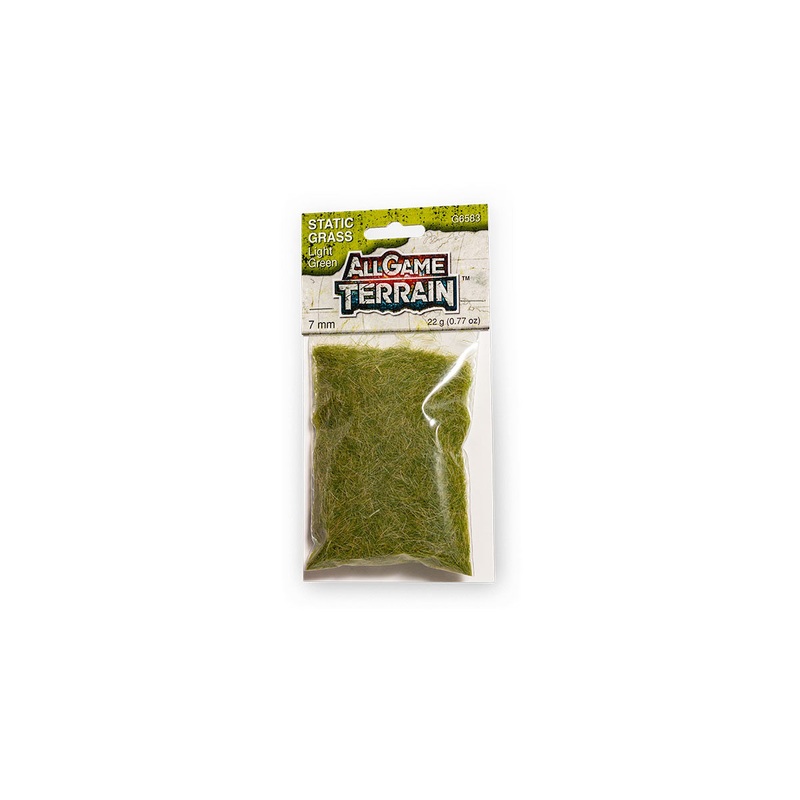 STATIC GRASS LIGHT GREEN 7MM