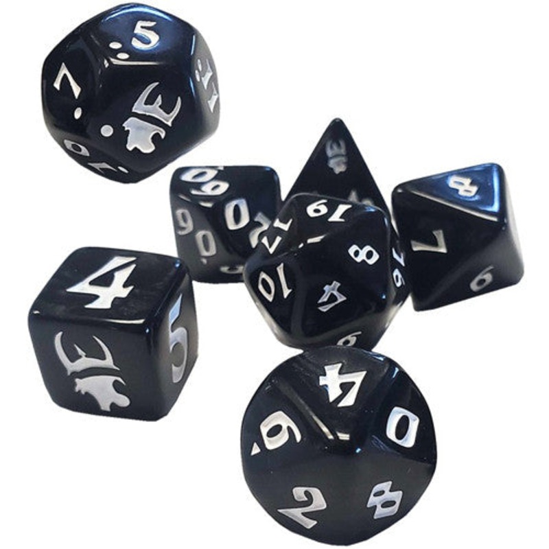 MUNCHKIN POLYHEDRAL DICE BLACK/WHITE