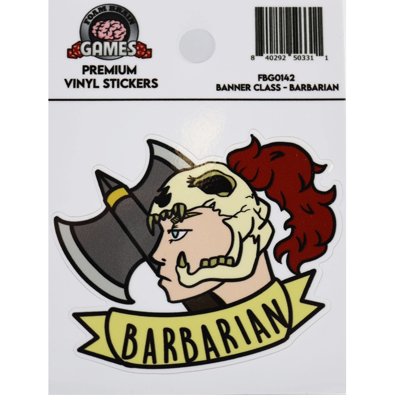 CLASS STICKER: BARBARIAN