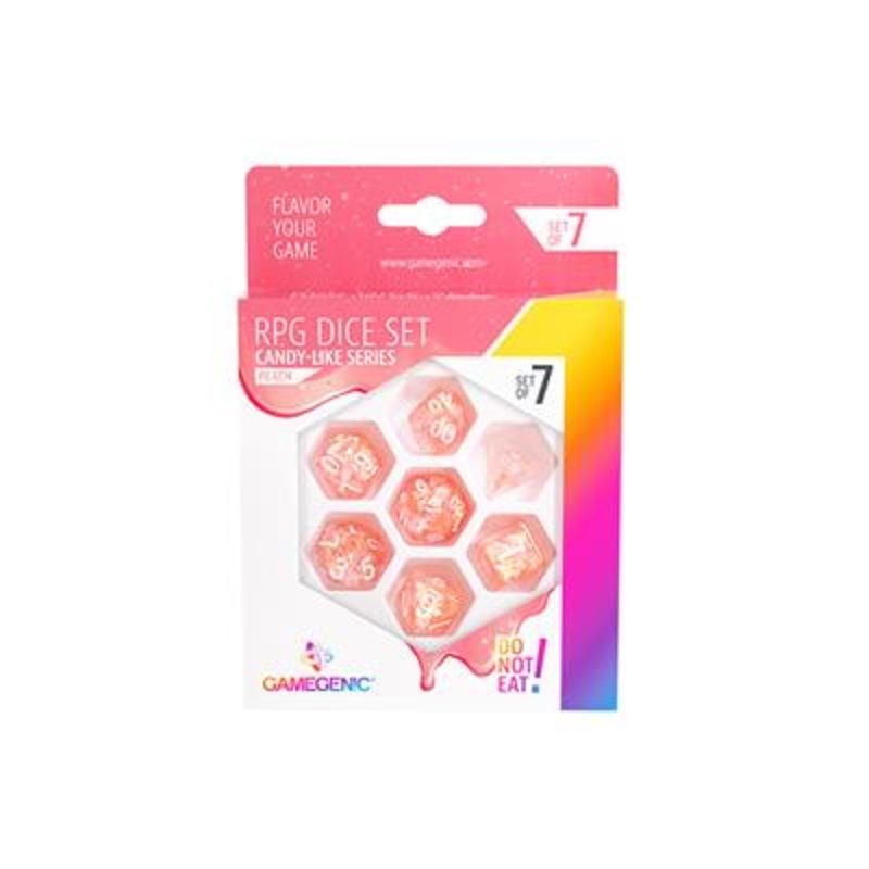 CANDY-LIKE SERIES - PEACH RPG DICE SET