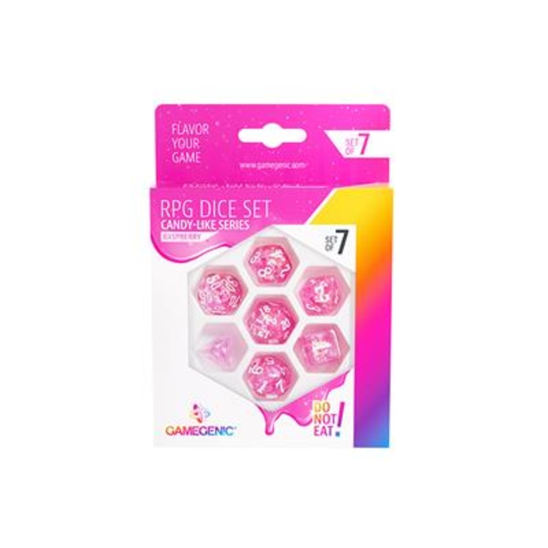 CANDY-LIKE SERIES - RASPBERRY RPG DICE SET