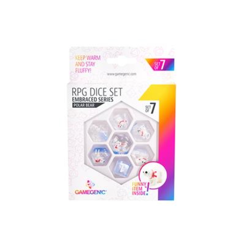 EMBRACED SERIES -  POLAR BEAR RPG DICE SET