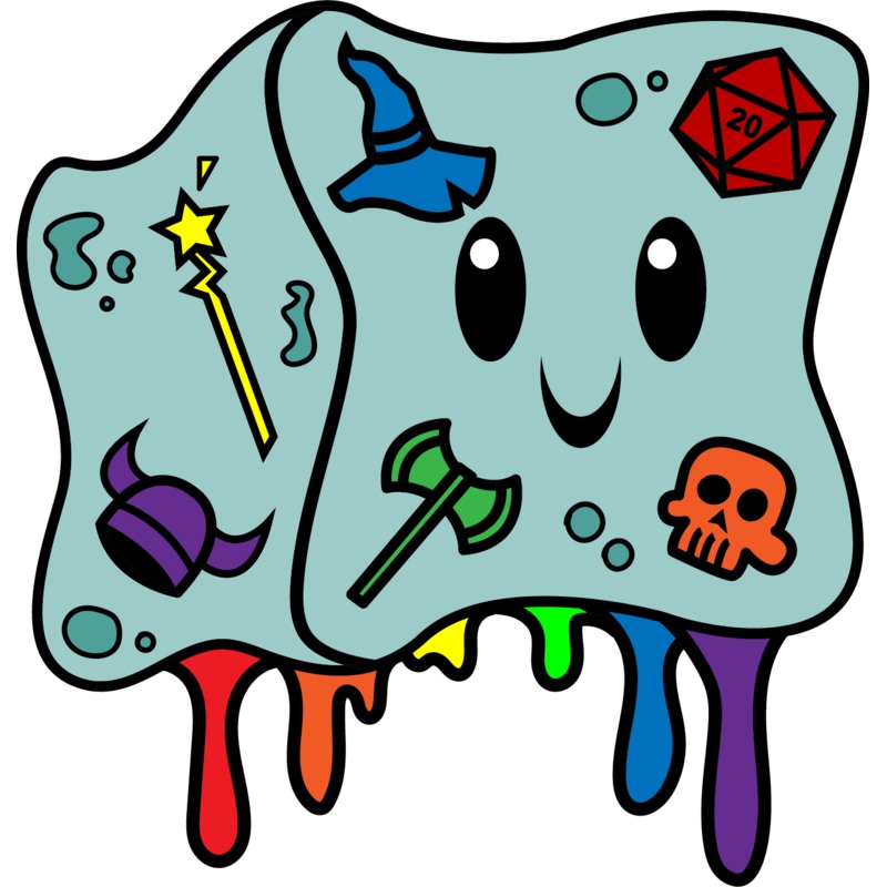 JELLY CUBE PRIDE PIN : RAINBOW