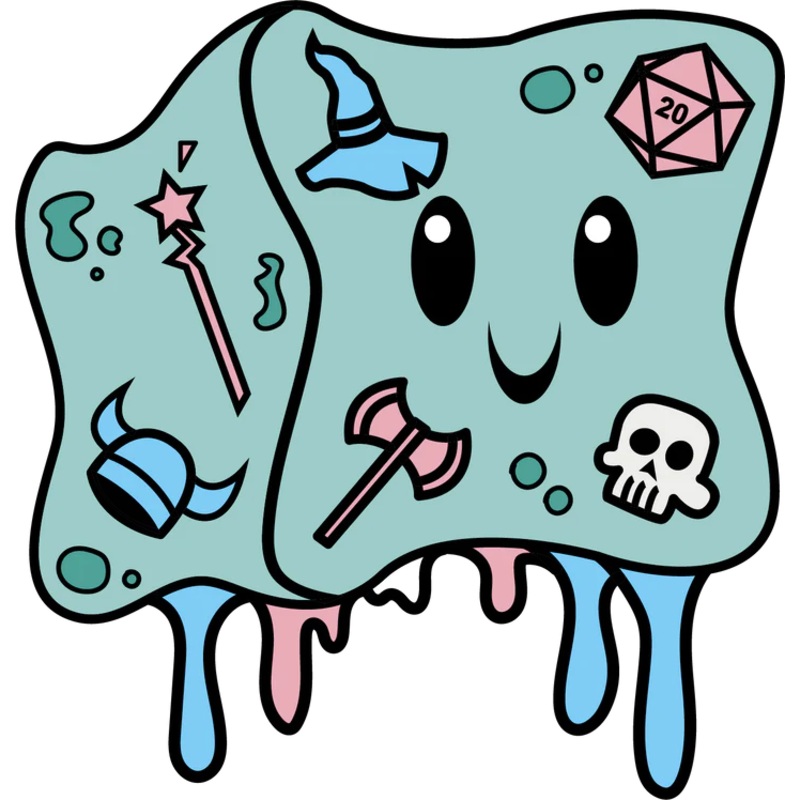 JELLY CUBE PRIDE PIN - TRANS