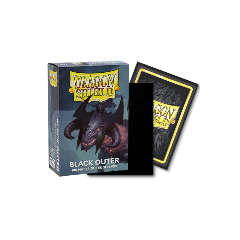 DRAGON SHIELD: OUTER SLEEVES MATTE BLACK