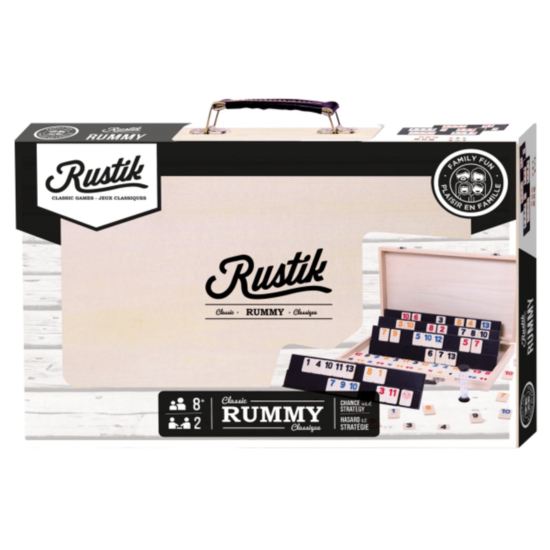RUSTIK DELUXE RUMMY WOOD CASE