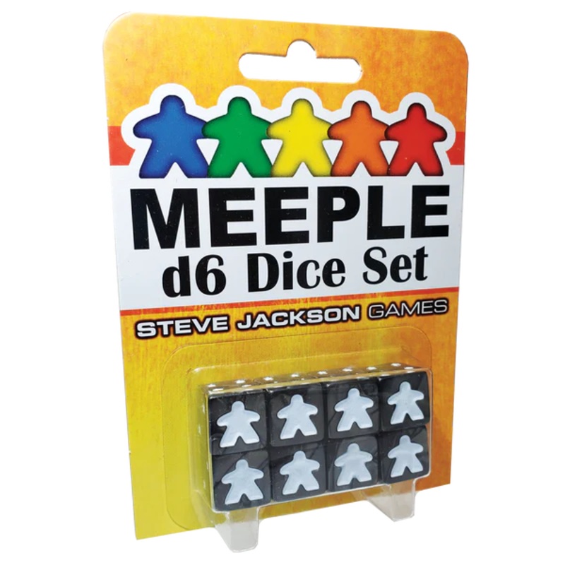MEEPLE BLACK D6 DICE SET