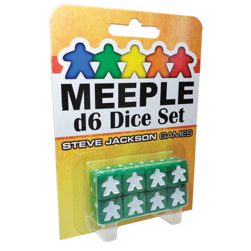 MEEPLE GREEN D6 DICE SET